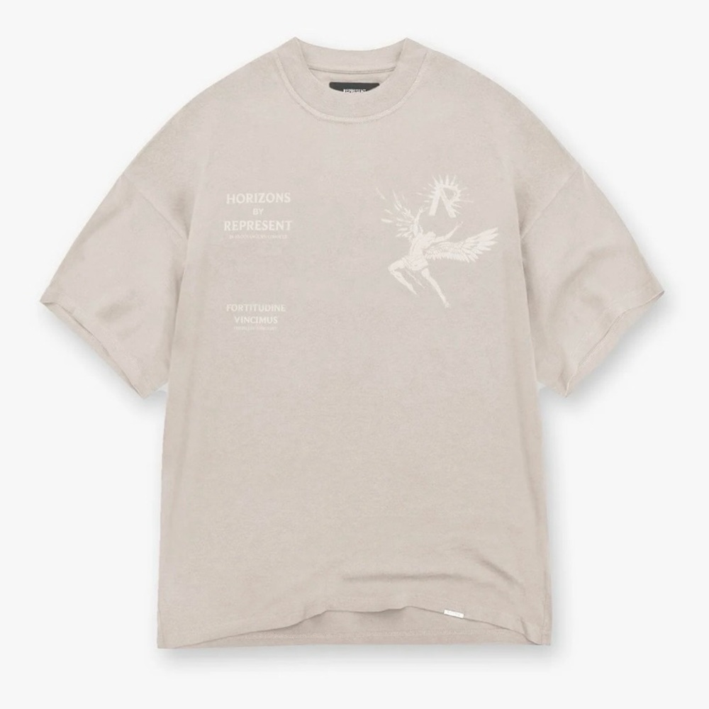 🌿Represent Clo Icarus Relaxed T-Shirt - Taupe🌿